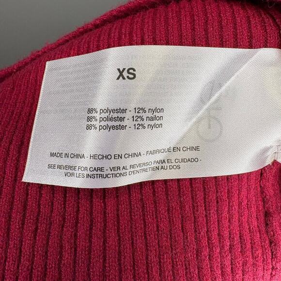 Sam Edelman Halter Red Mini Sweater Dress 90s Y2K Sz. XS - Picture 5 of 6